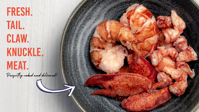 Fresh Maine Lobster Tail, Claw & Knuckle Meat (2LBs)