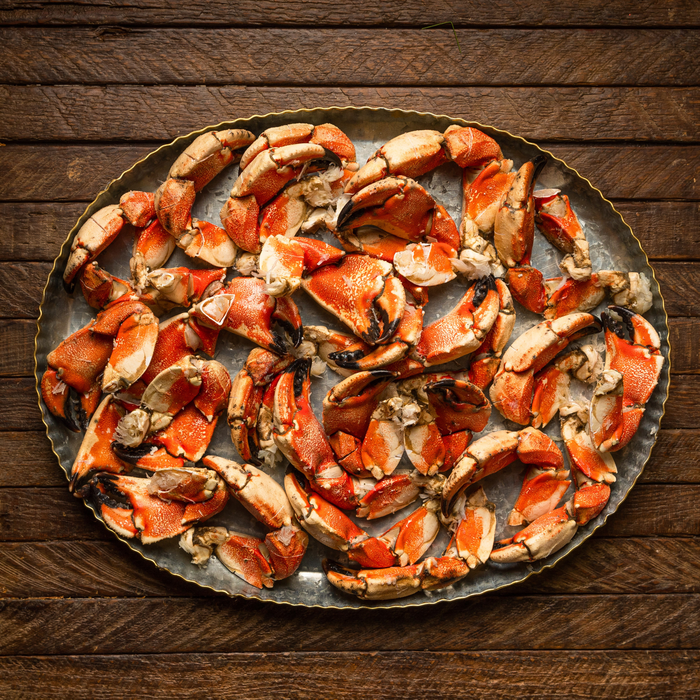 Buy Pre-cooked & Triple-scored Jonah Crab Claws (5 LBs), Get 2 LBS Jumbo Shrimp Free