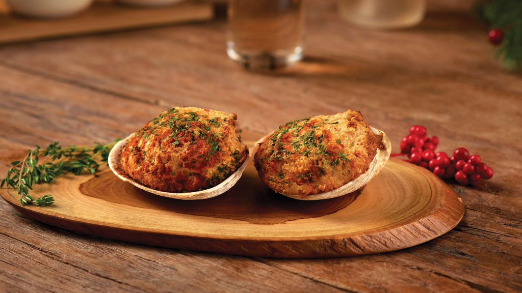 Ingredient and Nutritional label for Stuffed Clams Product image by Get Maine Lobster