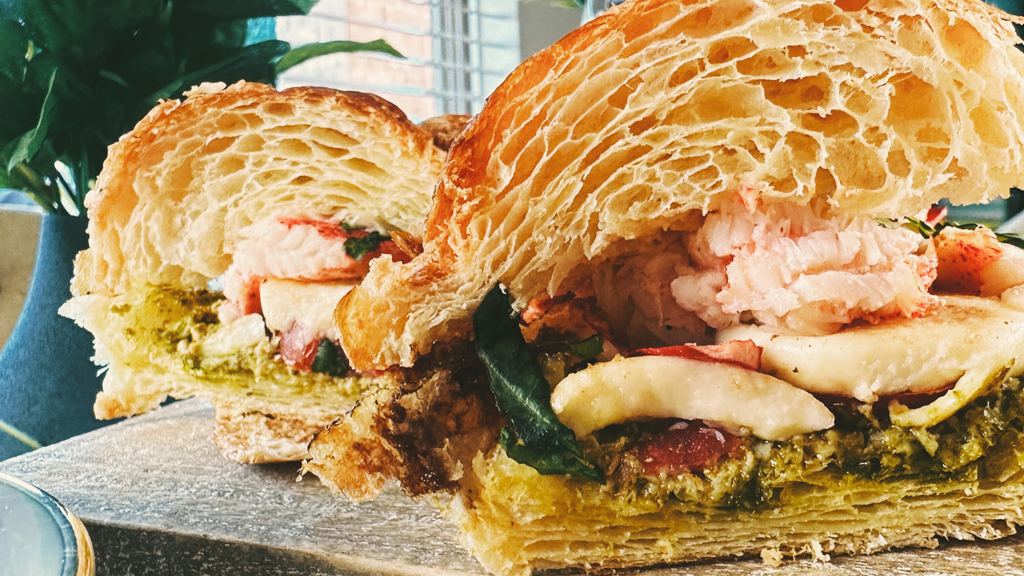 Maine Lobster Caprese Croissant Sandwich