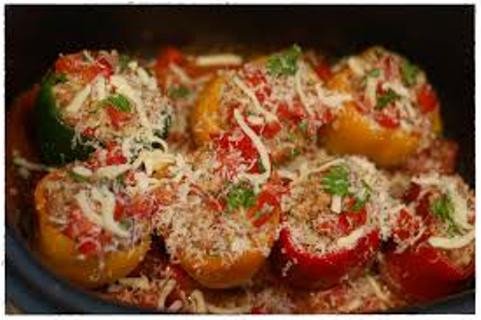 Lobster and Italian Sausage-stuffed Peppers  Recipe image by Get Maine Lobster