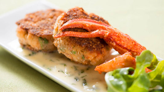 Asian Maine Lobster Cakes with Tarragon Aioli Recipe image by Get Maine Lobster