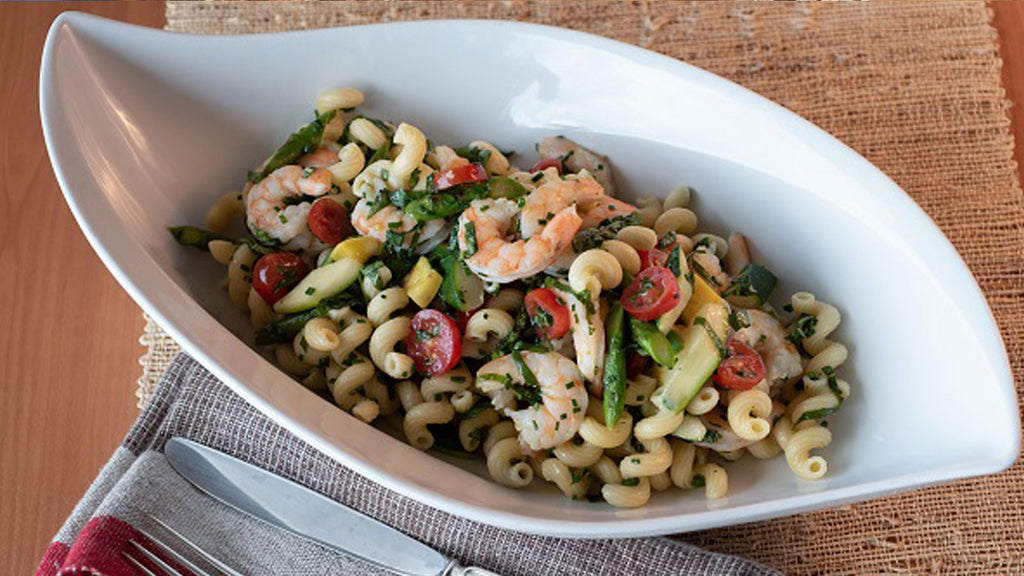 Chilled Derby Day Shrimp & Pasta Salad Recipe image by Get Maine Lobster