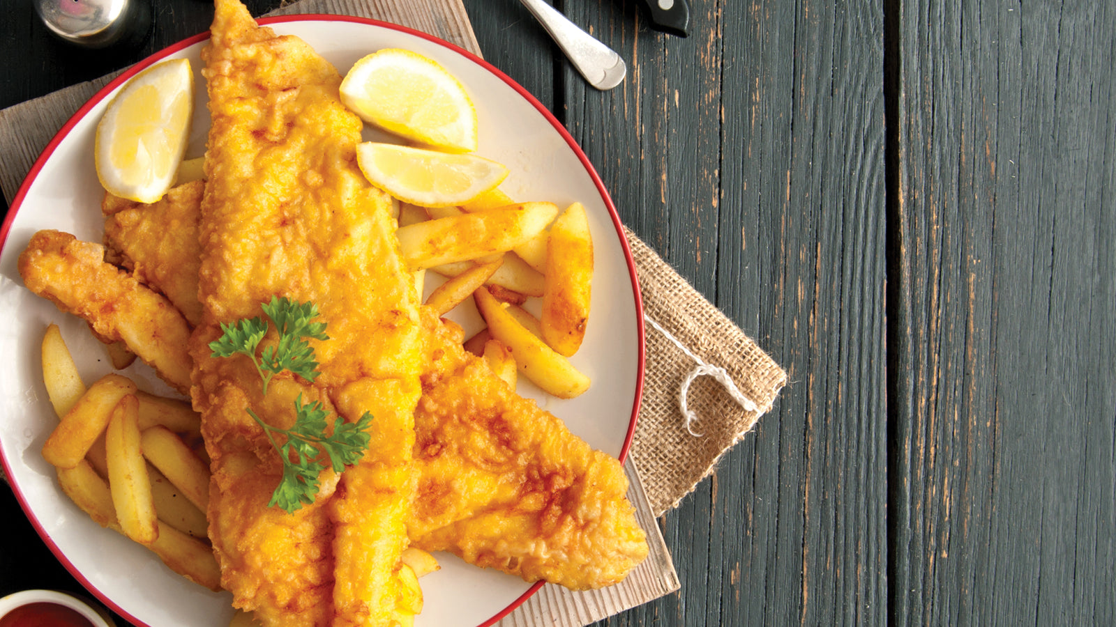 Drunken Fish and Chips Recipe image by Get Maine Lobster