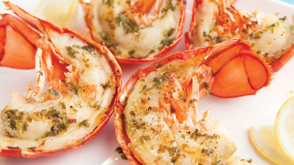 Grilled Lobster Tails with Cilantro and Chili Butter Recipe image by Get Maine Lobster