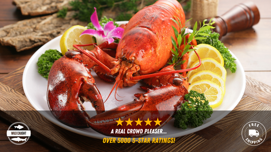 Two 1.5 Pound Live Maine Lobsters [FREE Shipping]