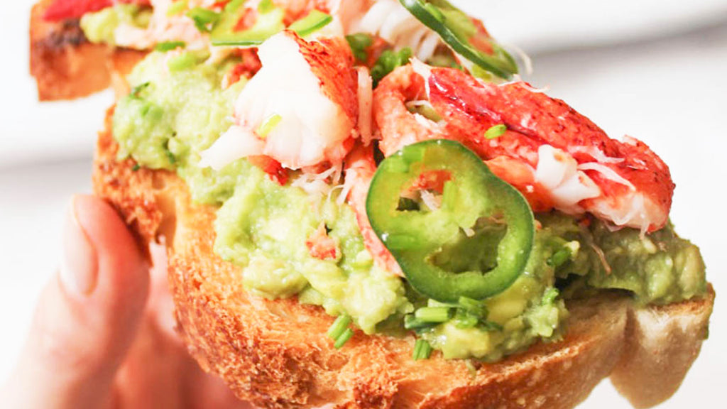 Lobster Avocado Toast Blog image by Get Maine Lobster