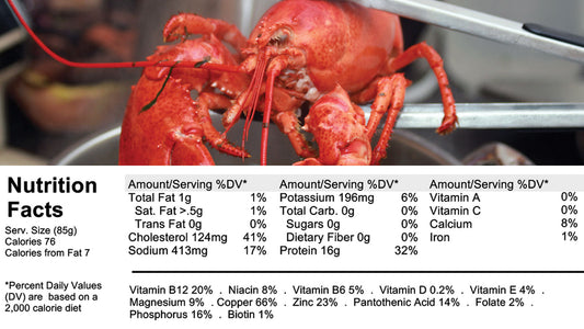 Lobster Nutritional Facts by Get Maine Lobster