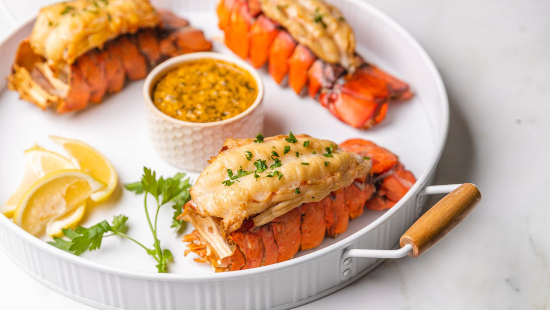 GRADEUR 6-7 oz LOBSTER TAILS + FREE SHRIMP