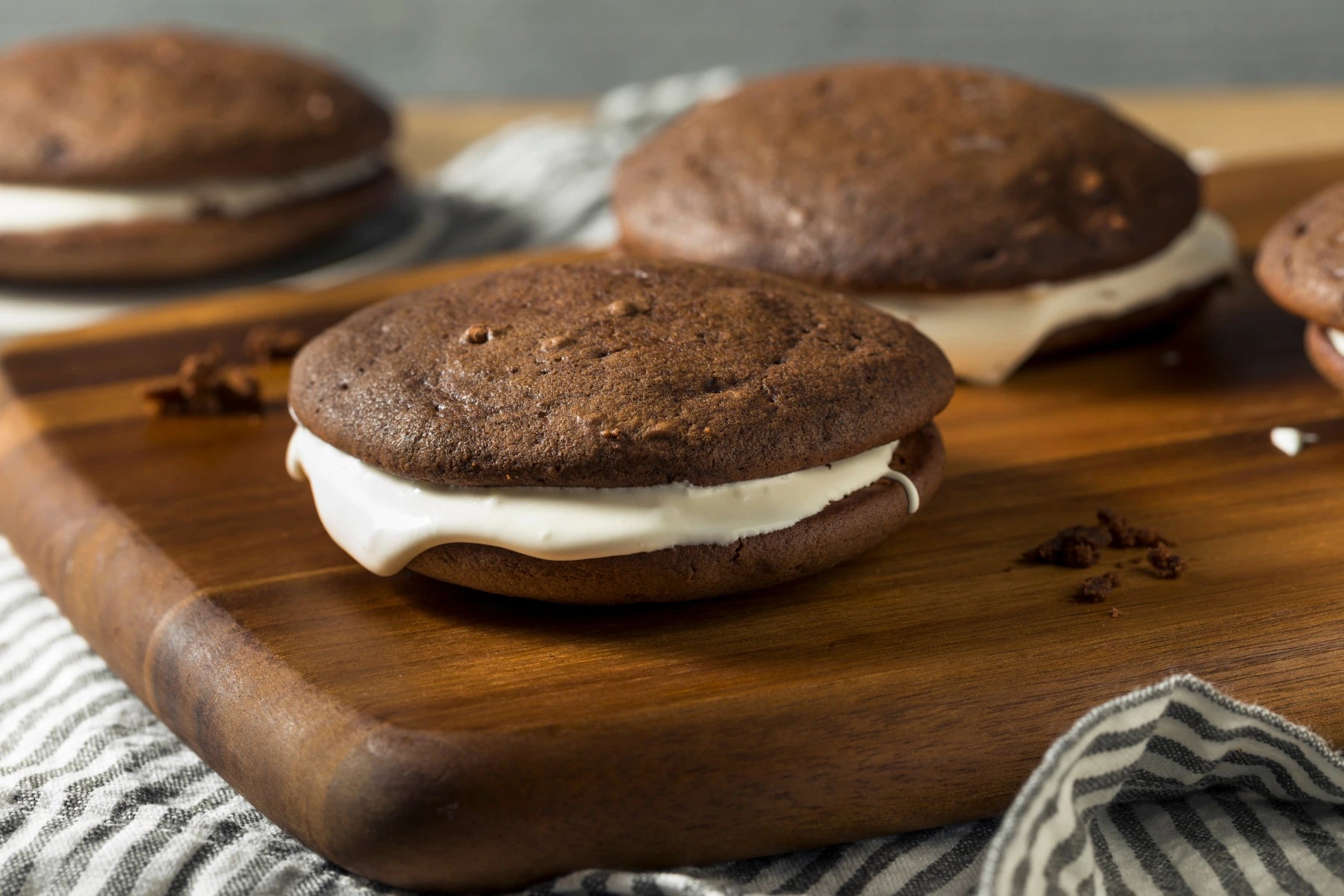 whoopie pies on a cutting board posted by Get Maine Lobster