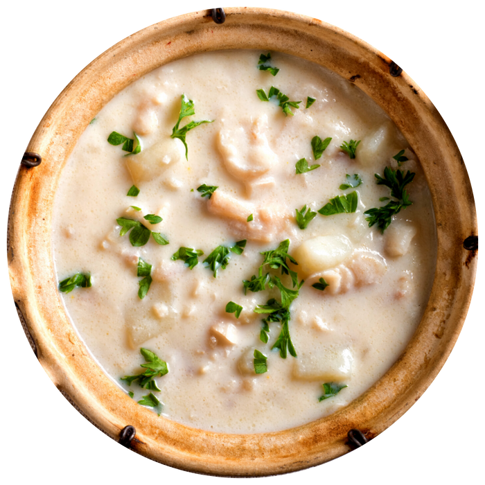 1 Pint of Wicked Good Clam Chowda