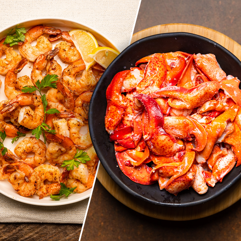 Buy 2 LBS Lobster Meat, Get 1 LB of Jumbo Shrimp FREE