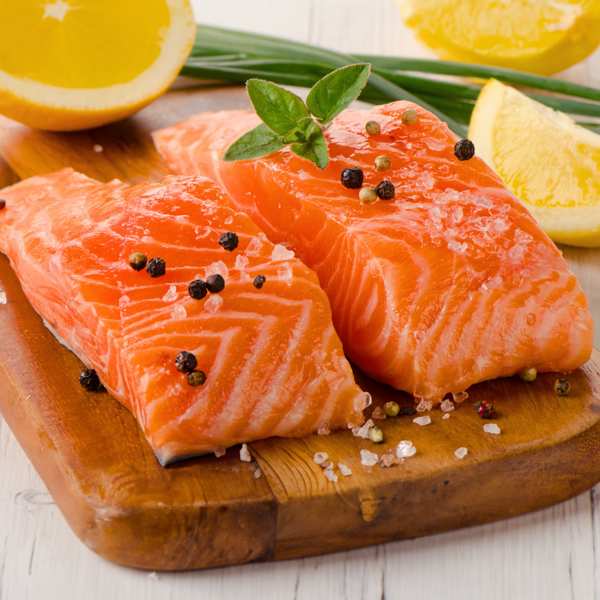 Fresh Atlantic Salmon recipe in air fryer.