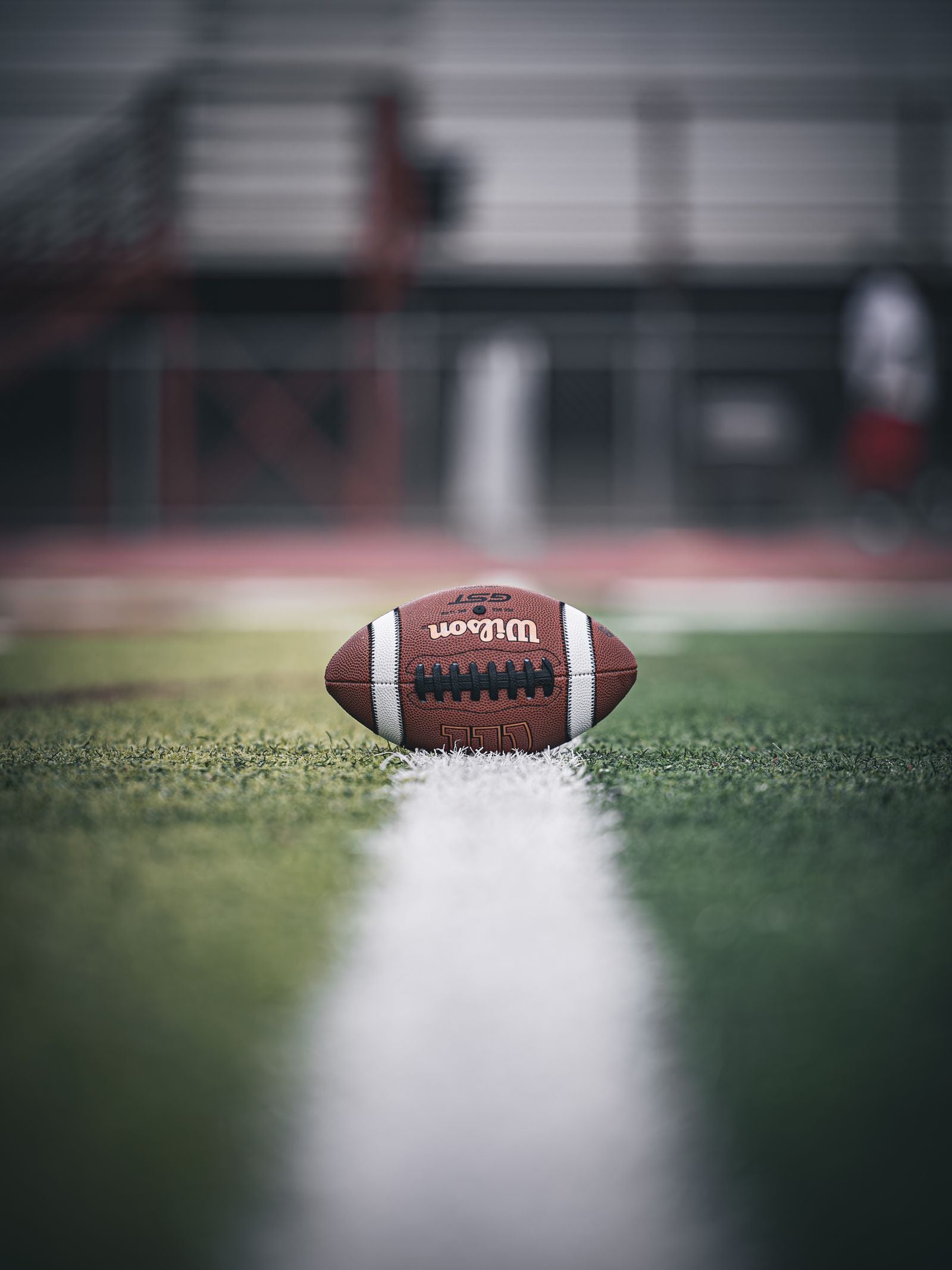 A football on a pro field
